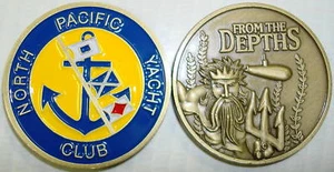 North Pacific Yacht Club USS Submarine Challenge Coin - Picture 1 of 1