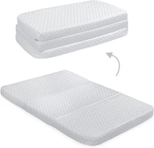 Milliard 2” Comfort Foam Tri- Fold Crib and Toddler Bed Mattress Topper NEW - Picture 1 of 1