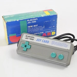 MSX JOY CARD Controller JC-100 ELECOM Boxed Tested Control Pad JAPAN Game 1840 - Picture 1 of 6