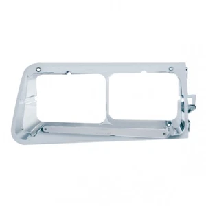 14 LED Freightliner FLD Headlight Bezel (Driver) - Amber LED/Chrome Lens - Picture 1 of 5