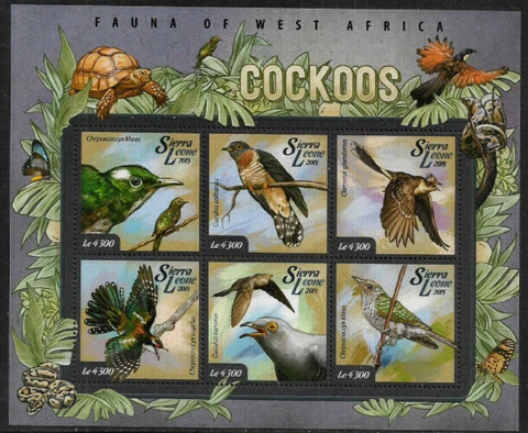 Sierra Leone #3257 Mint Never Hinged Sheet - Cockoos Cover
