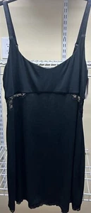 Victoria’s Secret schwarzes geripptes Damenkleid mit verstellbaren Trägern Größe X-Large neu - Bild 1 von 12