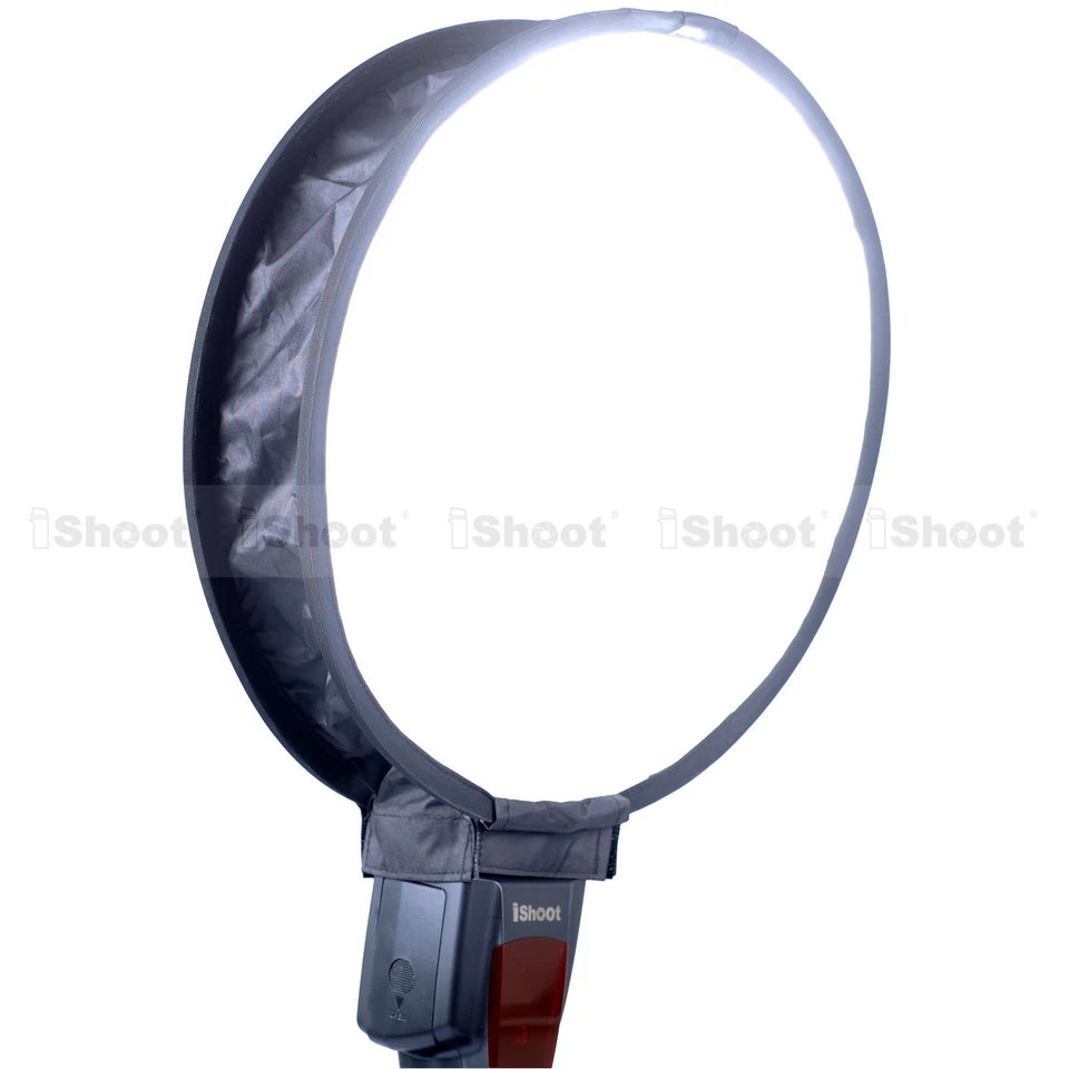 Easy-fold Round Mini Flash Softbox Diffuser Reflector for Nikon Sigma Speedlight - Image 1 of 4