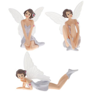 3pcs Feenfiguren für Erwachsene Flower Fairy Blumenfee Cupcake-Topper