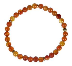 Carneol / Karneol Armband Stretch Perlenarmband D383 - Bild 1 von 2