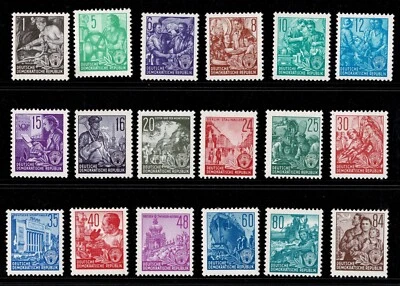 Germany - DDR 1953, the various works peoples Never used - Image 1 of 2