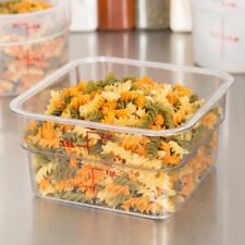 Cambro 2SFSCW135 2 Qt. Clear Square Polycarbonate Food Storage Container