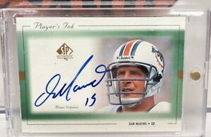 1999 UPPER DECK SP AUTHENTIC PLAYER’S INK DAN MARINO ON CARD AUTO HOF DOLPHINS