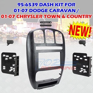 FOR 01-07 CARAVAN / TOWN & COUNTRY CAR RADIO STEREO INSTALL DOUBLE DIN DASH KIT - Bild 1 von 2