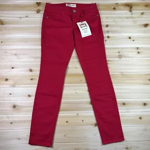 l.e.i. Ashley Low-Rise Skinny Jeans Red Women's Juniors Size 5 Regular - Picture 1 of 8
