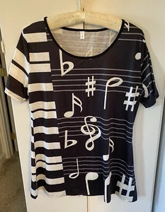 Rose Gal Kleid/Tunika Musik Noten und Symbole, NIE GETRAGEN - Bild 1 von 5