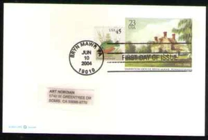 US. UX406. 23c. Harriton House, Bryn Mawr, Pennsylvania. FDC Addressed. 2004 - Picture 1 of 1