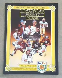 ORANGENSCHALE PROGRAMM - 1996 - NOTRE DAME FLORIDA STATE - NEUWERTIG - Bild 1 von 1
