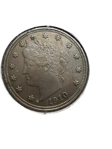 1910 P Liberty Head V Nickel 5 Cent Piece- Philadelphia - Picture 1 of 3