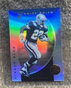 1997 EMMITT SMITH PINNACLE MIRROR BLUE #1 🏈 VERY RARE SSP💎🔥