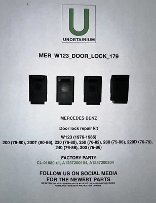 FIJA CERRADURA PUERTA MERCEDES BENZ W123 Foto 1 de 4