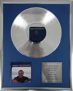 Harry Belafonte The Greatest framed CD +12" records goldene/platin Schallplatte - Foto 1 di 1
