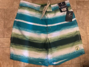CARIBBEAN JOE MENS BOARDSHORTS SWIMWEAR LARGE 36" WAIST 1/2 ELASTIC & DRAWSTRING - Picture 1 of 7