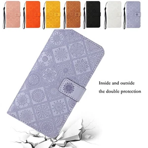 For Samsung S24 Ultra S23 S22 Plus Magnetic Wallet Flip PU Leather Stand Case - Picture 1 of 58