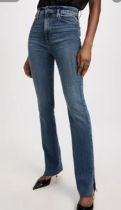 Pantalones de mezclilla Favorite Daughter Valentina Super High Rise Tower •30• Dobladillo recto dividido - Imagen 1 de 18