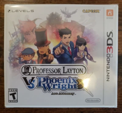 Professor Layton vs Pheonix Wright Ace Attorney (Nintendo 3DS, 2014) Sealed - Image 1 of 4