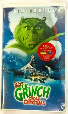 How the Grinch Stole Christmas Movie (VHS, 2001) Clamshell NEW FACTORY SEALED   - Image 1 of 4