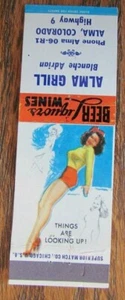 1954 PIN-UP GIRLIE: ALMA GRILL (BLANCHE ADRIAN) (ALMA, COLORADO) -F17 - Picture 1 of 2