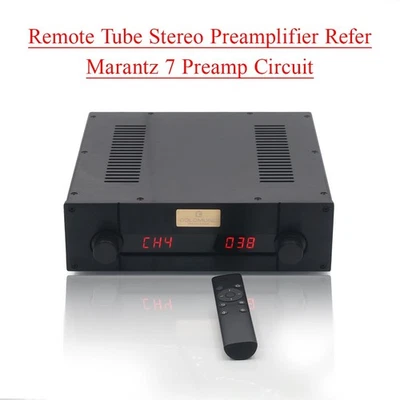 Hifi Remote Control PSVANE ECC83 Stereo Tube Preamplifier Refer Marantz 7 Preamp - Image 1 of 4