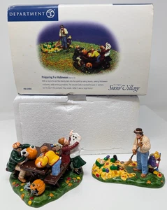 Dept 56 Snow Village Halloween: Preparing for Halloween, 2 Pc Set 56.54982 w/Box - Picture 1 of 22
