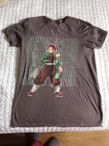 DEMON SLAYER GREY XS T-SHIRT - Picture 1 of 5