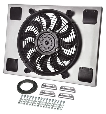 Derale Powerpack - High Output Single 14" Electric RAD Fan/Aluminum Shroud Kit - Image 1 of 4