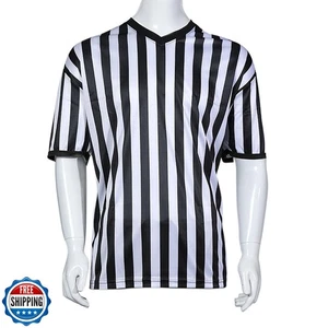 Schiedsrichter Uniformen Hemd, schwarz-weiß gestreifte Hemden für Match Official Refer - Bild 1 von 5