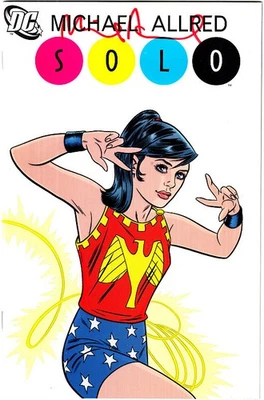 SOLO #7 NM Signed 2X Mike/Laura Allred 2005 Batman/Hourman/Teen Titans/New Gods - Image 1 of 3