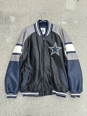 Chaqueta Bomber G-III De Colección Nueva con Etiquetas NFL Dallas Cowboys Para Hombres XL Negra Cuero Sintético Foto 1 de 3