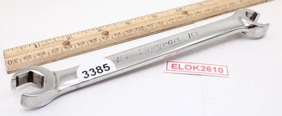 Snap On RXFMS1618B 16mm x 18mm Metric Chrome 6 Point Flare Nut Line Wrench USA - Image 1 of 4