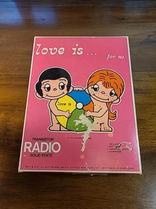 Vintage 1973 Love Is...For Us Transistor Radio Solid State In Original Box! - Picture 1 of 13
