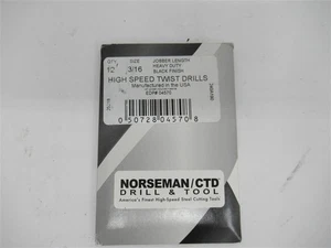 Norseman 04570, 3/16 Zoll HSS Jobber Länge Bohrereinsatz (PK 12) - Bild 1 von 2