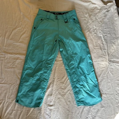 Calça de neve Oakley masculina média azul turquesa - Imagem 1 de 4
