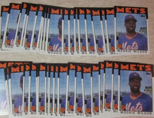 1986 Topps Baseball #315 Mookie Wilson - Lote de 40 Mets casi nuevo/como nuevo - Imagen 1 de 1