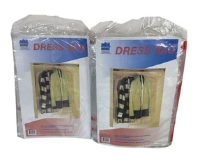 (2) Home Master Woman’s Dress Bag w/zipper New In Sealed Package - Picture 1 of 3