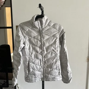 The North Face Jacket Womens Small White Full Zip 550 Down Insulated Puffer - Picture 1 of 7