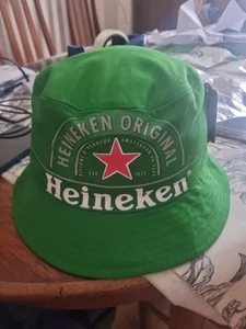 Sombrero de cubo oficial reversible con logotipo de cubo Heineken (RARO) - Imagen 1 de 5