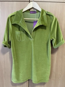 Damen T-Shirt, Farbenfreunde, Grün, Gr. M, Polostil - Bild 1 von 7