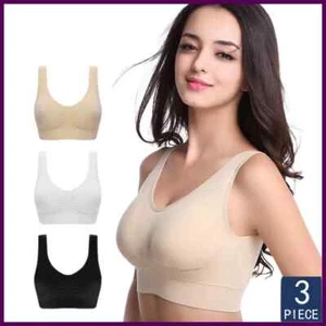 3pcs/set Sexy Women Bra Plus Size Seamless Bra No pad Underwear Wireless - Picture 1 of 25