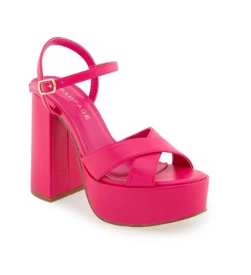 Tacón plataforma rosa Rampage para mujer talla 8 nuevo con etiquetas Foto 1 de 3