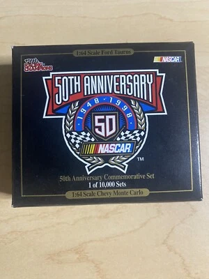 2 CAR SET 1998 50th ANNIVERSARY NASCAR 1:64 RACING CHAMPIONS TAURUS MONTE CARLO - Image 1 of 3
