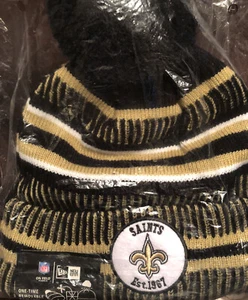 Auténtico New Era New Orleans Saints On Field Deporte Tejido Gorro Clima Frío Sombrero - Imagen 1 de 3