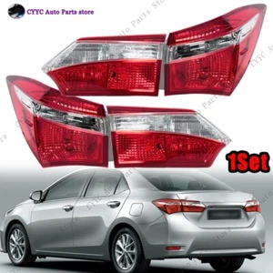1Set Tail Light Outside Inside Turning Signal For Toyota Corolla 2014-2018 - Picture 1 of 12