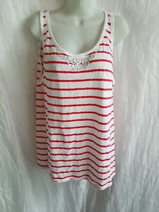 Lane Bryant Tanktop rosa gestreift Gr. 14/16 - Bild 1 von 4