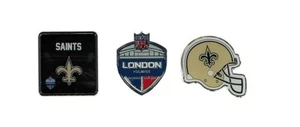NFL International series wembley London NEW ORLEANS SAINTS   3 Pin badge SET - Picture 1 of 1